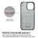 Кожаный чехол для iPhone 14 Pro Fierre Shann Oil Wax Genuine Leather с кольцом (Black)