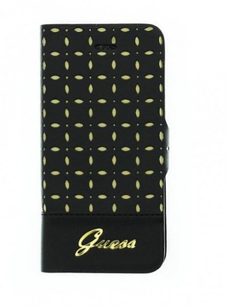 Чехол книжка Guess для iPhone 5 / 5S / SE GIANINA Booktype Black GUFLBKP5PEB