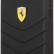 Кожаный чехол Ferrari для iPhone 13 Genuine leather Quilted with metal logo Hard Black (FEHCP13MRQUK)