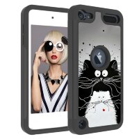 Защитный чехол для iPod Touch 5 / 6 / 7 с котами - Black&White Cats