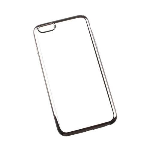 Прозрачный гелевый чехол для iPhone 6 Plus / 6S Plus с рамкой (Silver / Gold)