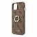 Чехол для iPhone 14 Plus Guess PU 4G + Ring Hard Brown (GUHCP14M4GMRBR)