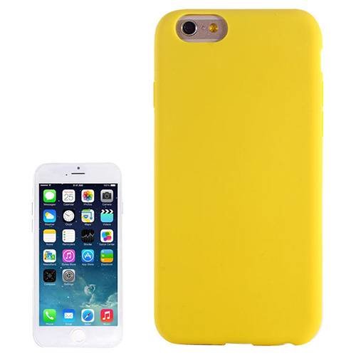 Силиконовый чехол накладка для iPhone 6 Plus / 6+ (желтый)