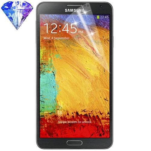 Мерцающая защитная пленка для Samsung Galaxy Note 3 / N9000 Diamond Screen Protector (японский полимер) 