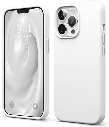 Чехол-накладка для iPhone 13 Pro Elago Soft silicone (Liquid) White (ES13SC61PRO-WH)