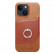 Кожаный чехол для iPhone 14 Plus Fierre Shann Oil Wax Genuine Leather с кольцом (Brown)