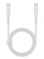 Кабель EnergEA FLOW USB-C to USB-C PD240W 5A White 1.5 метра (CBL-FLCC-WHT150M)