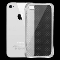 Гелевый противоударный чехол для iPhone 4/4S (прозрачный)