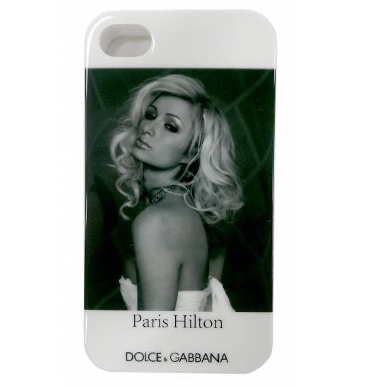 Чехол накладка Dolce&Gabbana для iPhone 4/4S Paris Hilton
