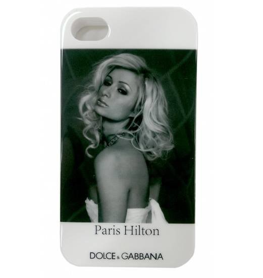 Чехол накладка Dolce&Gabbana для iPhone 4/4S Paris Hilton