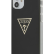 Чехол-накладка для iPhone 12 mini (5.4) Guess Metallc effect Triangle logo Hard PC/TPU, Black (GUHCP12SPCUMPTBK)