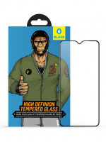 Защитное стекло с рамкой для Galaxy A10s BlueO 2.5D Silk full cover, 0.26 мм, Black (WB-A10s)