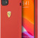 Чехол Ferrari для iPhone 13 Liquid silicone with metal logo Hard Red (FESSIHCP13MRE)