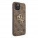 Чехол для iPhone 13 mini Guess PU 4G Big metal logo Hard Brown (GUHCP13S4GMGBR)