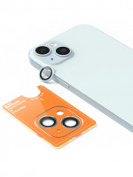 Защитное стекло для камеры iPhone 15/15 Plus BlueO Camera lens Armor metal 2 шт. Blue