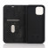 Кожаный чехол книжка с Magsafe для iPhone 12 mini с разъемами для карт (Black)