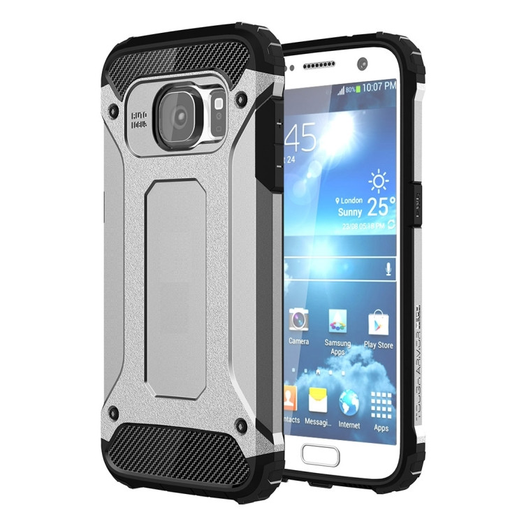 Противоударный чехол Tough Armor Ver.2 для Samsung Galaxy S7 / G930 с усиленной защитой (Silver)