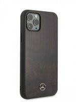 Деревянный чехол-накладка для iPhone 11 Pro Max Mercedes Wood Hard, Rosewood Brown (MEHCN65VWOBR)