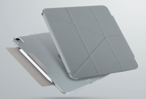 Чехол-книжка Uniq Camden new для iPad Air 10.9 (2020) antimicrobial - fossil, Grey (NPDA10.9GAR(2020)-CAMGRY)