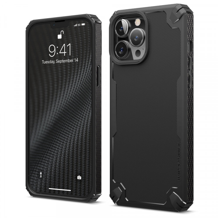 Чехол-накладка для iPhone 13 Pro Max Elago ARMOR silicone (TPU) Black (ES13AM67-BK)