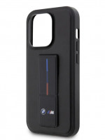 Чехол для iPhone 14 Pro Max BMW M-Collection с грип-подставкой Hard Black (BMHCP14X22GSLK)