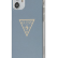 Чехол-накладка для iPhone 12 mini (5.4) Guess Metallc effect Triangle logo Hard PC/TPU, Blue (GUHCP12SPCUMPTLB)
