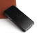 Кожаный чехол с вертикальным флипом для iPhone 15 Fierre Shann (Black)