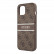 Чехол для iPhone 13 mini Guess PU 4G Stripe printed logo Hard Brown (GUHCP13S4GDBR)