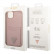 Чехол для iPhone 14 Plus Guess PU Saffiano Double cardslot w Metal triangle logo Hard Pink (GUHCP14MPSATPP)