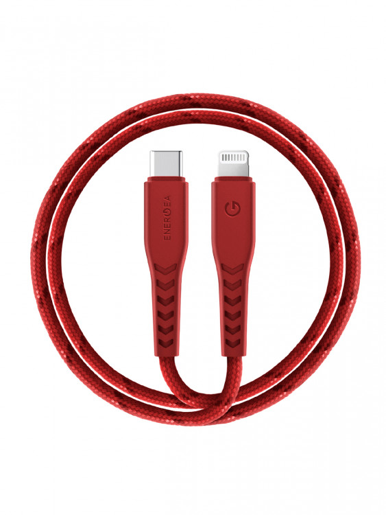 Кабель EnergEA NyloFlex USB-C to Lightning MFI C94 Red 1.5м (CBL-NFCL-RED150)
