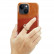 Кожаный чехол для iPhone 14 Fierre Shann Oil Wax Genuine Leather с кольцом (Brown)