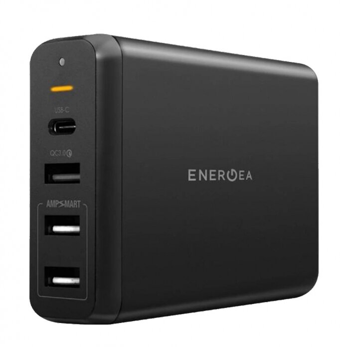 Зарядная станция EnergEA PowerHub 4PD 75W (USB-C PD60, USB QC 3.0, 2 USB 2.4) Grey (PH-4PDQ-75W-EU)