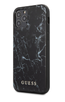 Чехол-накладка для iPhone 12 Pro Max (6.7) Guess Marble Design Hard PC/TPU, Black (GUHCP12LPCUMABK)