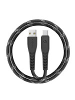 Кабель EnergEA NyloFlex USB-A to USB-C 5A Black 1.5м (CBL-NFAC5U-BLK150)