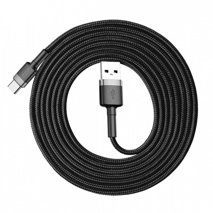 Кабель Baseus USB - Type C, 2A, 2 метра Cafule Series (Black)