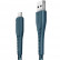 Кабель EnergEA NyloFlex USB-A to USB-C 5A Blue 1.5м (CBL-NFAC5U-BLU150)