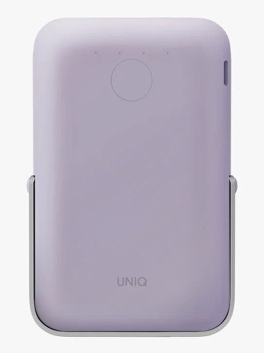 Магнитный аккумулятор с подставкой Uniq HOVEO 5000 мАч с MagSafe, Lavender (HOVEO-LAVENDER)