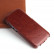 Кожаный чехол с вертикальным флипом для iPhone 15 Plus Fierre Shann (Brown)