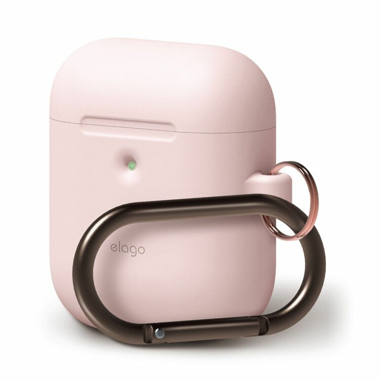 Силиконовый чехол-кейс Elago Hang Case для AirPods, Pink (EAPSC-HANG-PK)