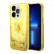 Чехол для iPhone 14 Pro Guess Liquid Glitter Triangle logo Hard Translucent Yellow (GUHCP14LLFCTPY)
