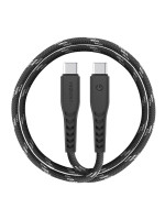 Кабель EnergEA NyloFlex USB-C to USB-C 480Mbps 5A Black 1.5м (CBL-NF20CC-BLK150)