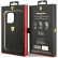 Кожаный чехол для iPhone 14 Ferrari Stamped sides Hard MagSafe Black (FEHMP14SRBUK)
