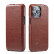 Кожаный чехол с вертикальным флипом для iPhone 15 Pro Max Fierre Shann (Brown)
