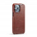 Кожаный чехол с вертикальным флипом для iPhone 15 Pro Max Fierre Shann (Brown)