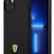 Чехол для iPhone 14 Ferrari Liquid silicone with metal logo Hard MagSafe Black (FEHMSIP14SBK)