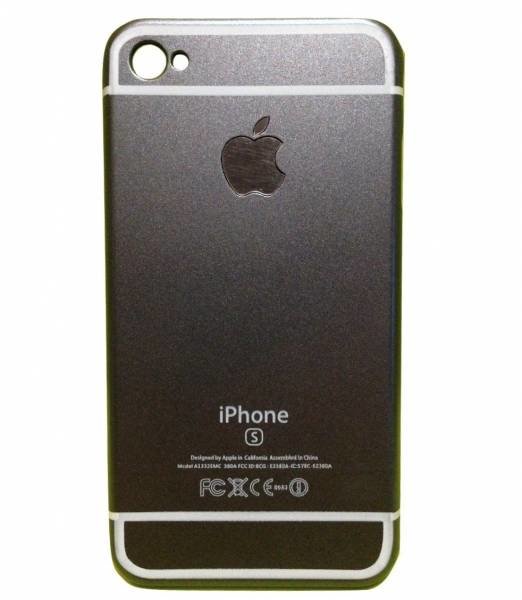 Пластиковый чехол накладка для iPhone 4/4S имитация под iPhone 6S (Grey)
