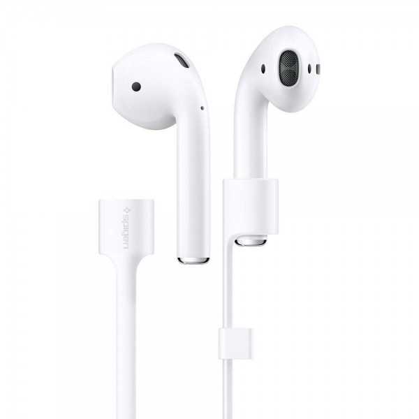 Силиконовый соединительный шнур Elago для AirPods для наушников Strap White (ESTR-AP-WH) 