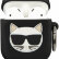 Силиконовый чехол Karl Lagerfeld Choupette Silicone Case с кольцом для Airpods, Black (KLACA2SILCHBK)
