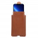 Универсальный кожаный чехол карман с креплением на ремень для смартфонов до 6.1" (коричневый)