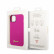 Чехол для iPhone 14 Pro Guess Liquid silicone Gold metal logo Hard Fuschia (GUHCP14LSLSMF)